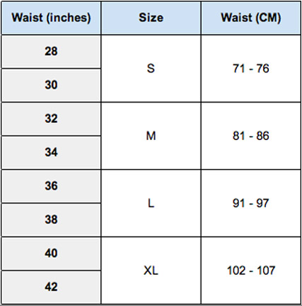 calvin klein jeans size chart