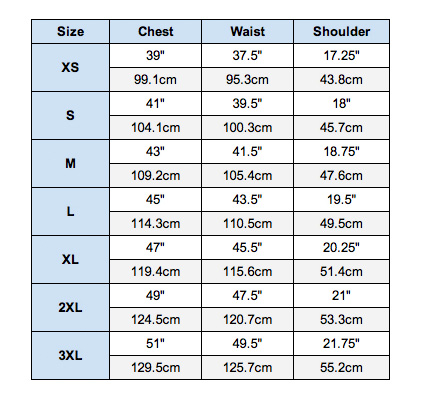 English Laundry Size Chart