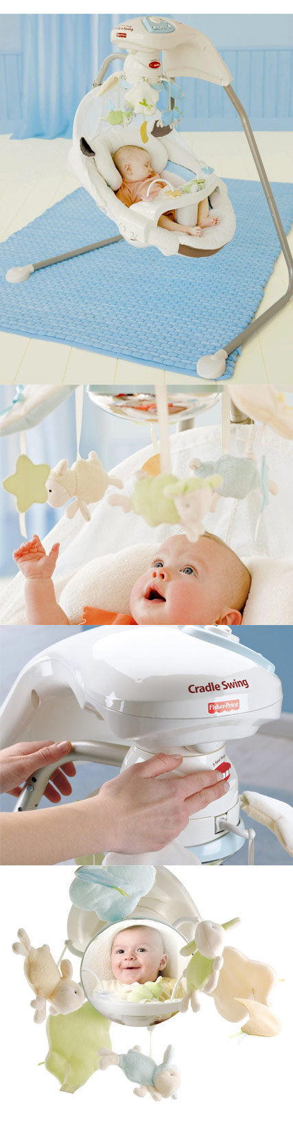 Fisher price snug hot sale a lamb swing