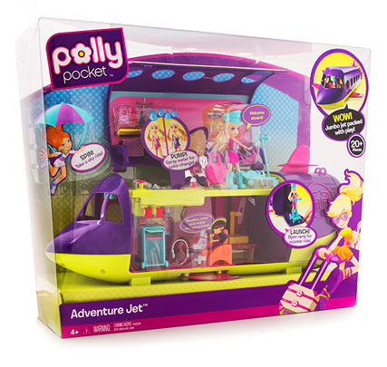 polly pocket adventure jet