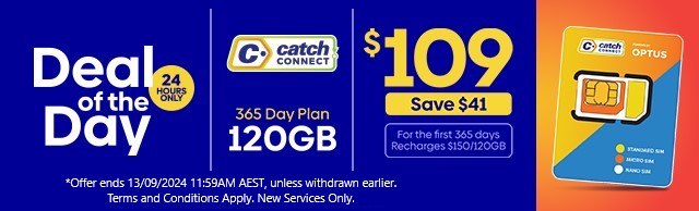 Catch Connect 365 Day Mobile Plan - 120GB