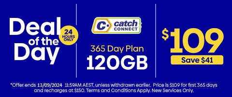 Catch Connect 365 Day Mobile Plan - 120GB