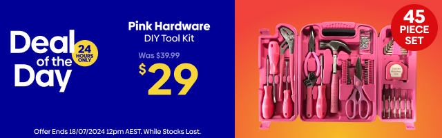 Pink 45-Piece Tool Kit