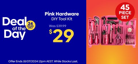 Pink 45-Piece Tool Kit