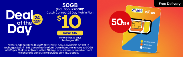 Catch Connect 28 Day Mobile Plan - 50GB