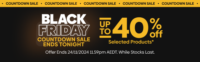 Black Friday Countdown Sale - Up to 40% Off Selected Products