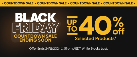 Black Friday Countdown Sale - Up to 40% Off Selected Products