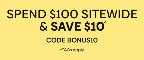 Spend $100 Sitewide & Save $10