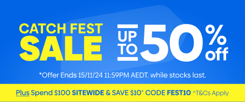 Catch Fest Sale - Spend $100 Sitewide & Save $10