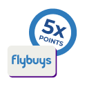 5 X FlyBuys Points