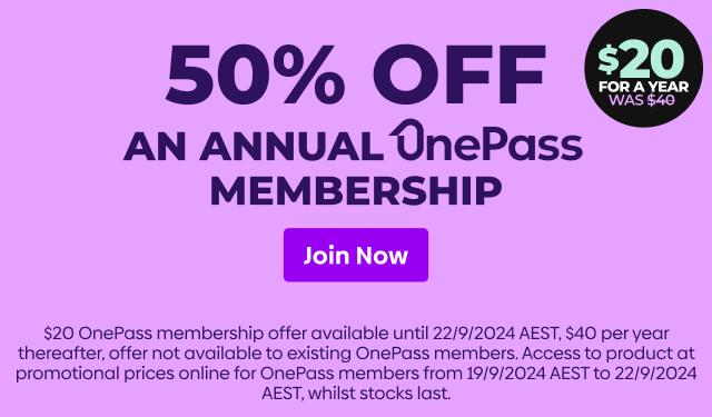 50% off OnePass Memberships