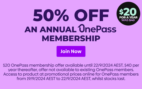 50% off OnePass Memberships