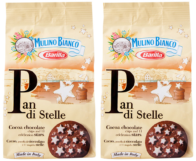 2x Barilla Pan di Stelle Cocoa Chocolate Chips Biscuits 150g