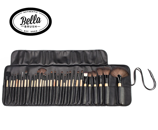 32 piece makeup set bella brushes chico