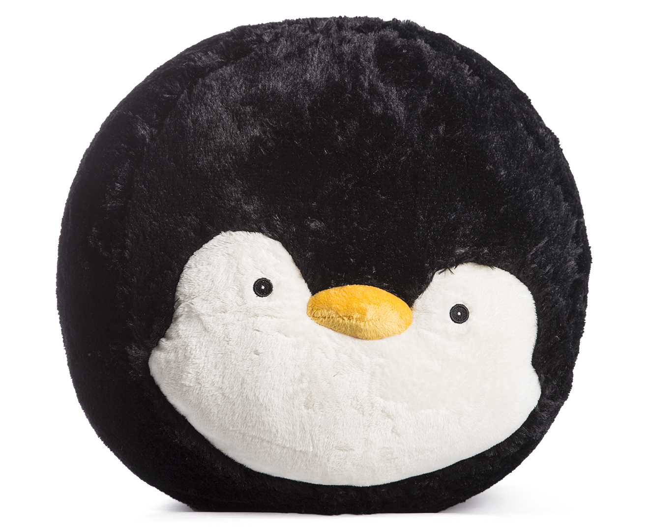 CatchOfTheDay.com.au | Fluffy Penguin Ottoman - Black