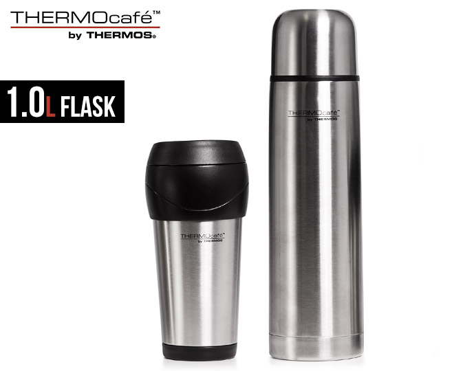 Thermos ThermoCafe 1L Stainless Steel Combo