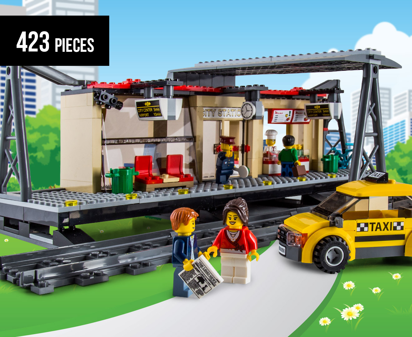 CatchOfTheDay.com.au  LEGO® City: Train Station Building Set