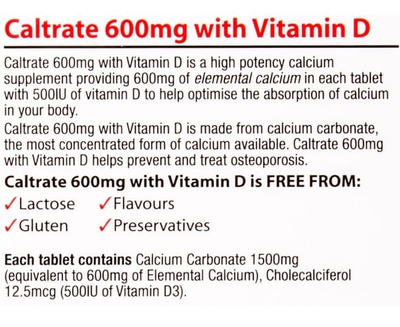 CatchOfTheDay.com.au | Caltrate Calcium Supplement 600mg ...