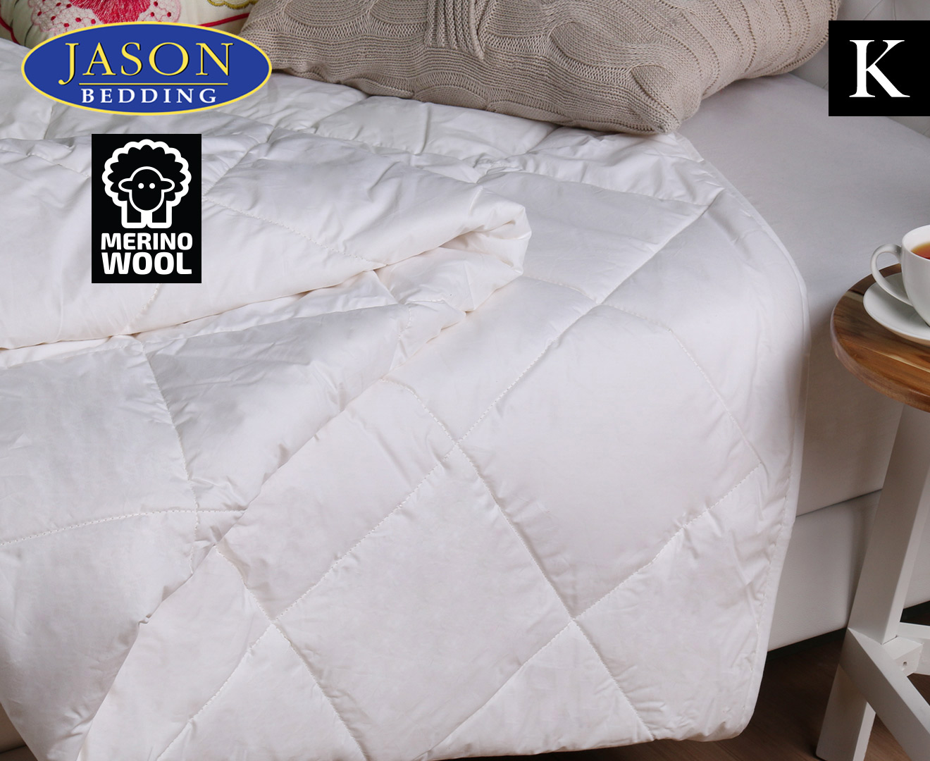 Jason Merino Wool King Bed Quilt