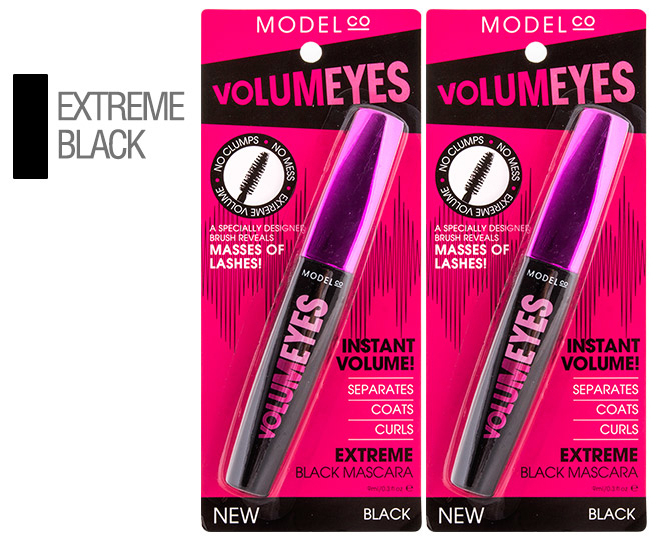 2 x ModelCo Volumeyes Mascara - Extreme Black