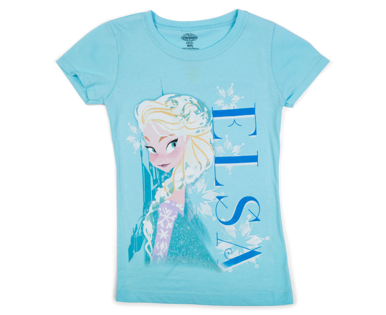 Disney Frozen Girls' Elsa Princess Tee - Blue
