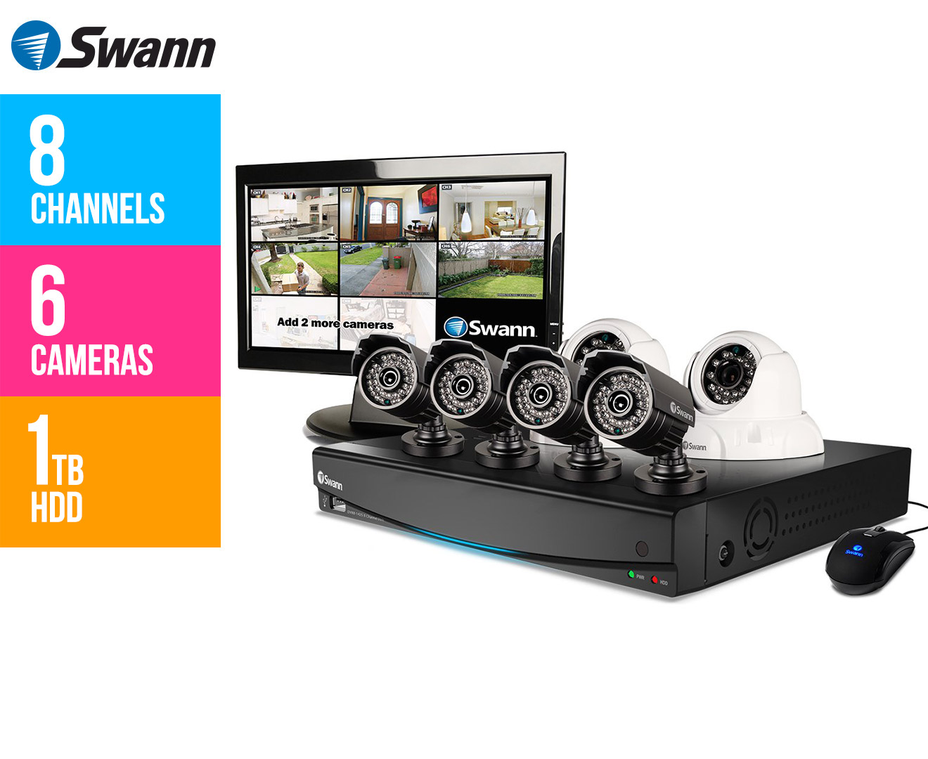 Swann DVR8-3425 Digital Video Recorder & 15” LCD Monitor