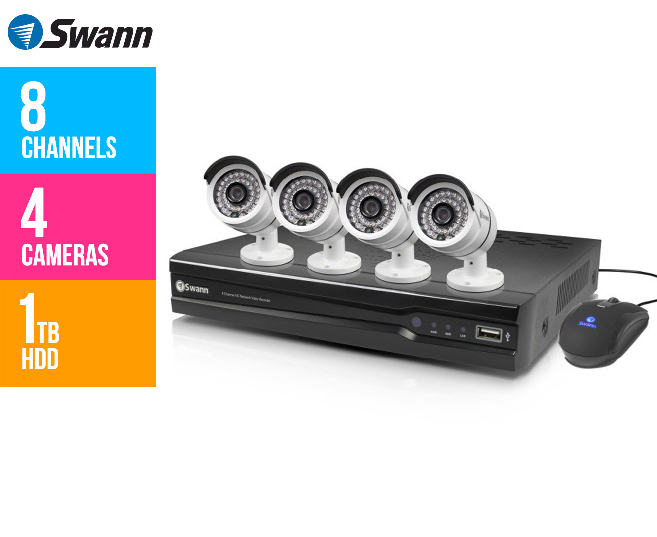 Swann Network Video Recorder & NHD-806 Cameras
