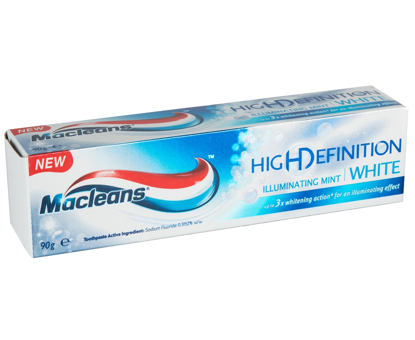 12 x Macleans High Definition White Toothpaste Illuminating White 90g ...