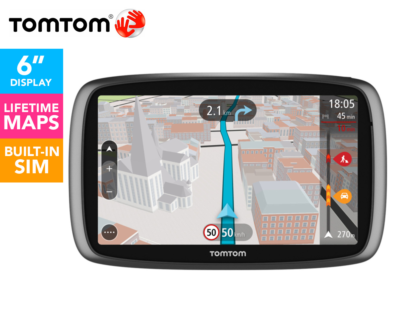 TomTom 6" Touchscreen GO6100 GPS - Black