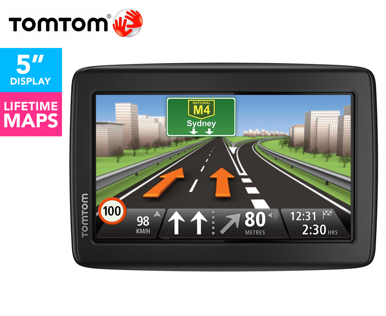 TomTom 5" Touchscreen Via 225 GPS - Black