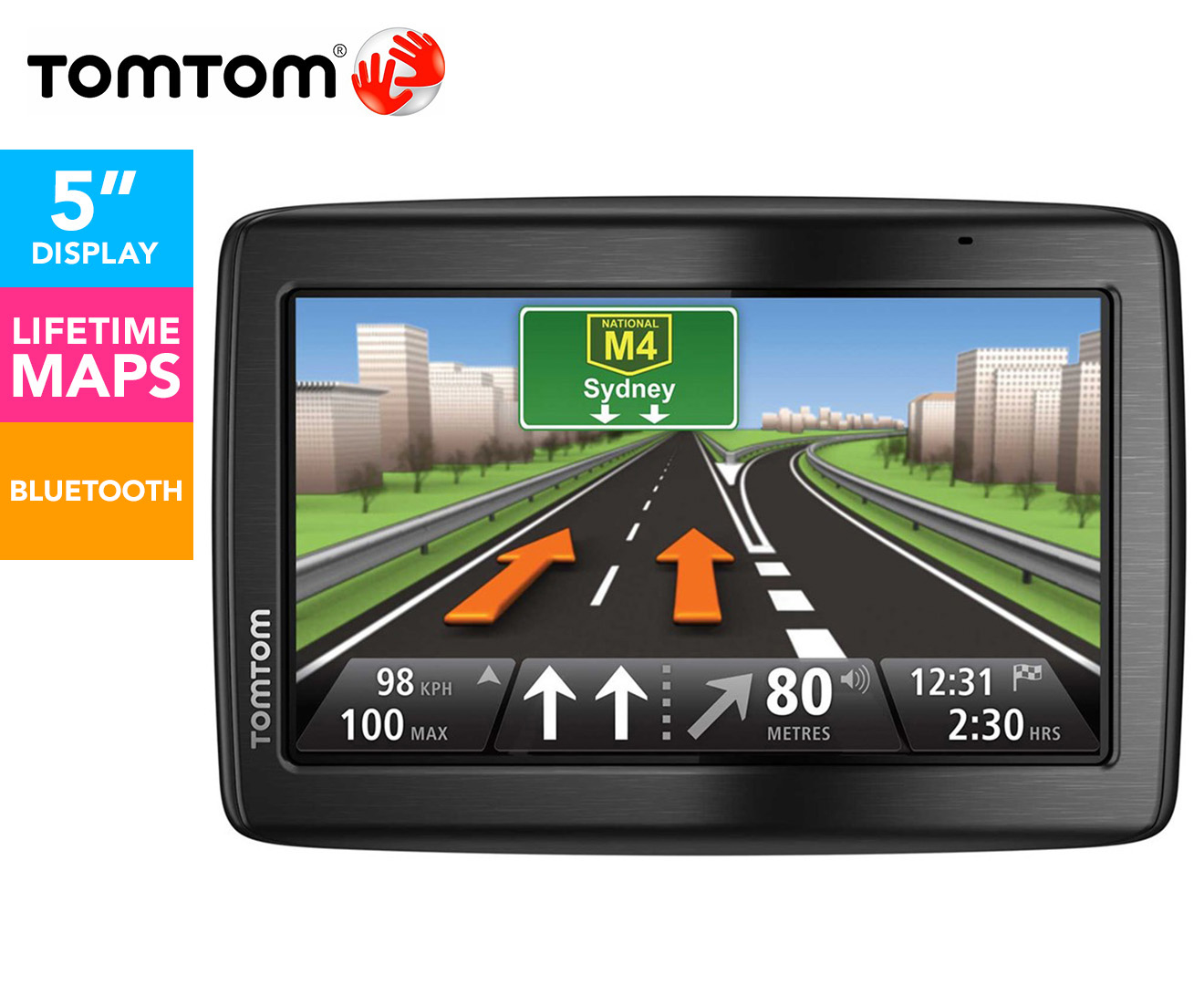 TomTom 5" Touchscreen VIA 280 GPS - Black