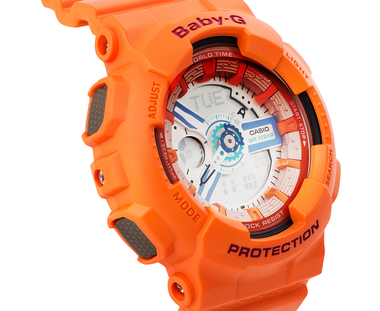 casio watch orange