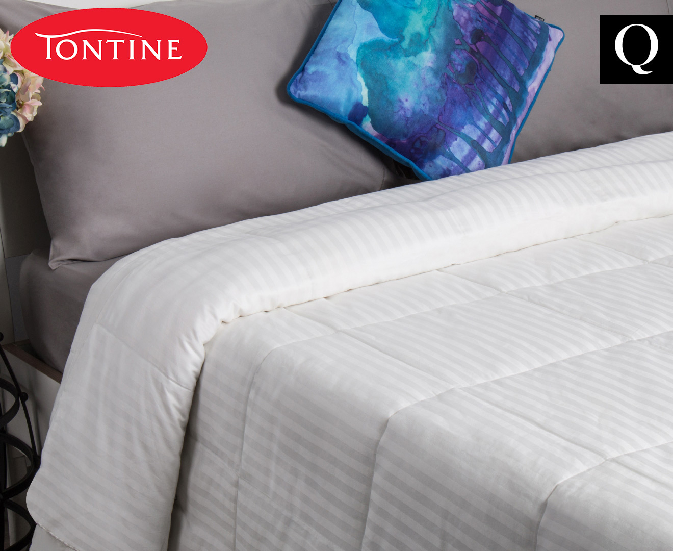 Tontine Luxe Supremely Indulgent Queen Microfibre Quilt - White