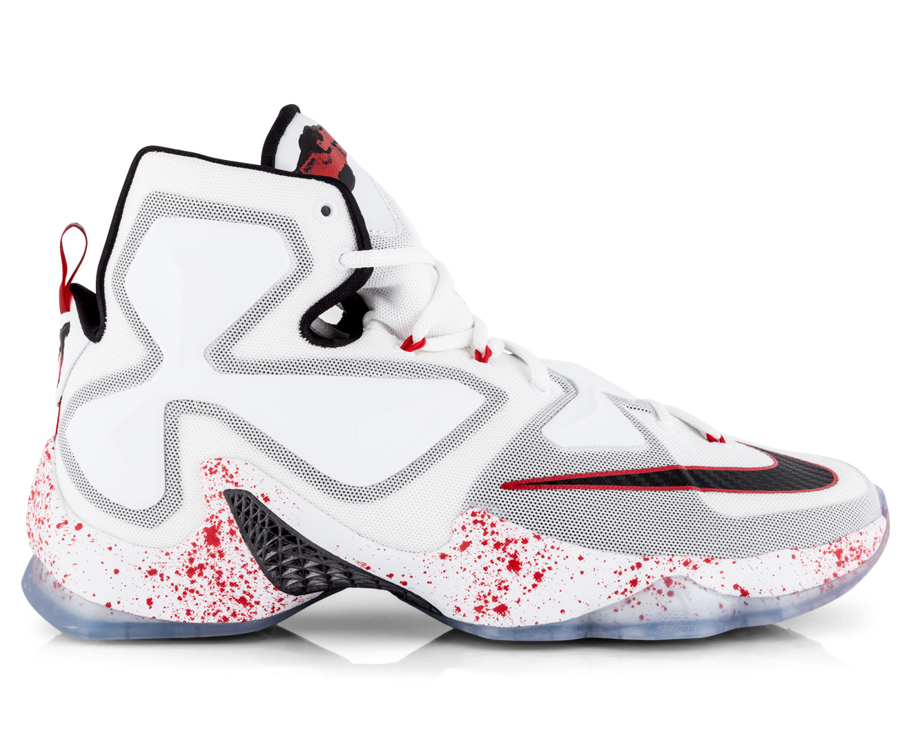 Nike Men's Lebron XIII Basketball Shoe - White/Black/University Red