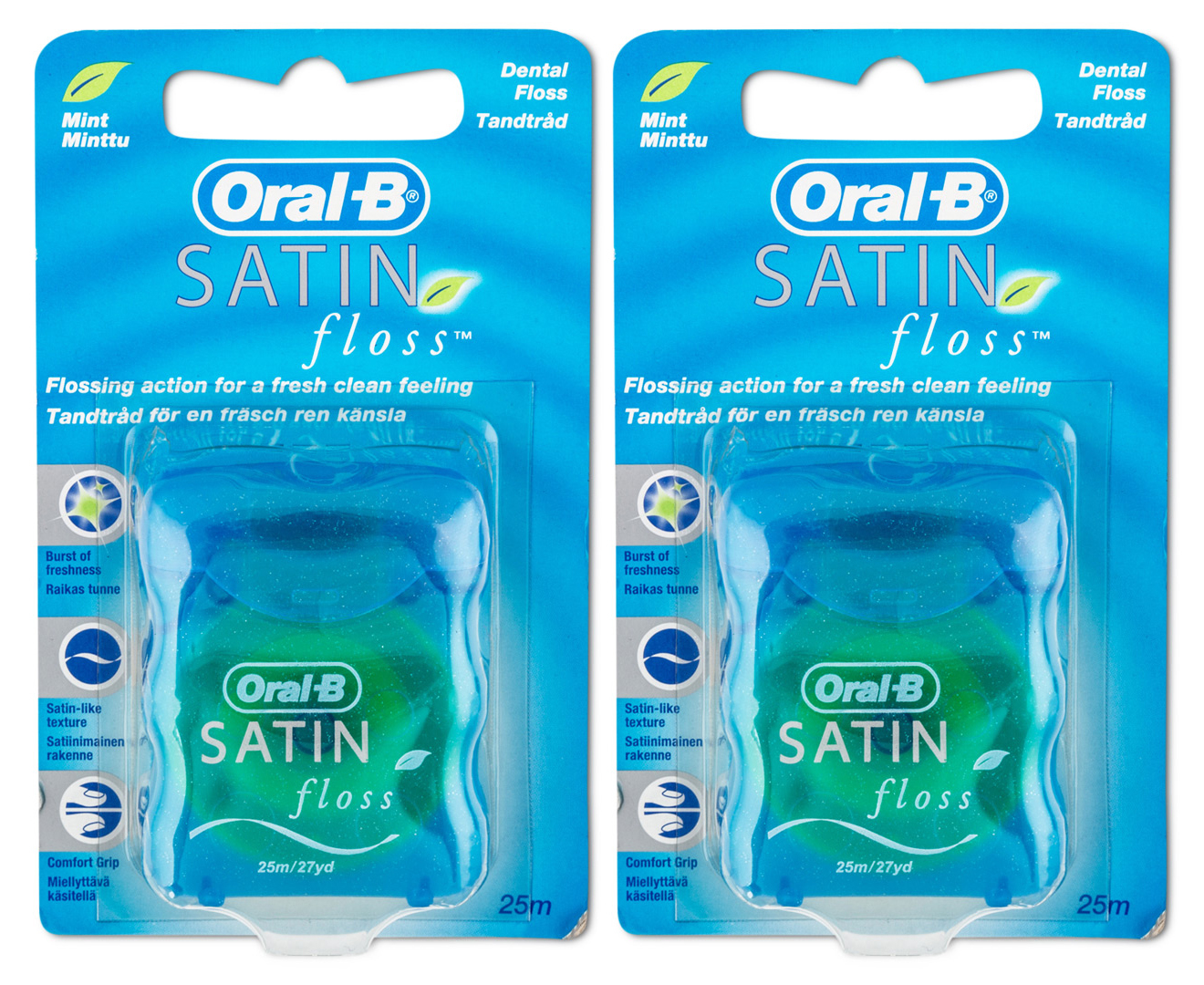2 x Oral-B Satin Dental Floss 25m