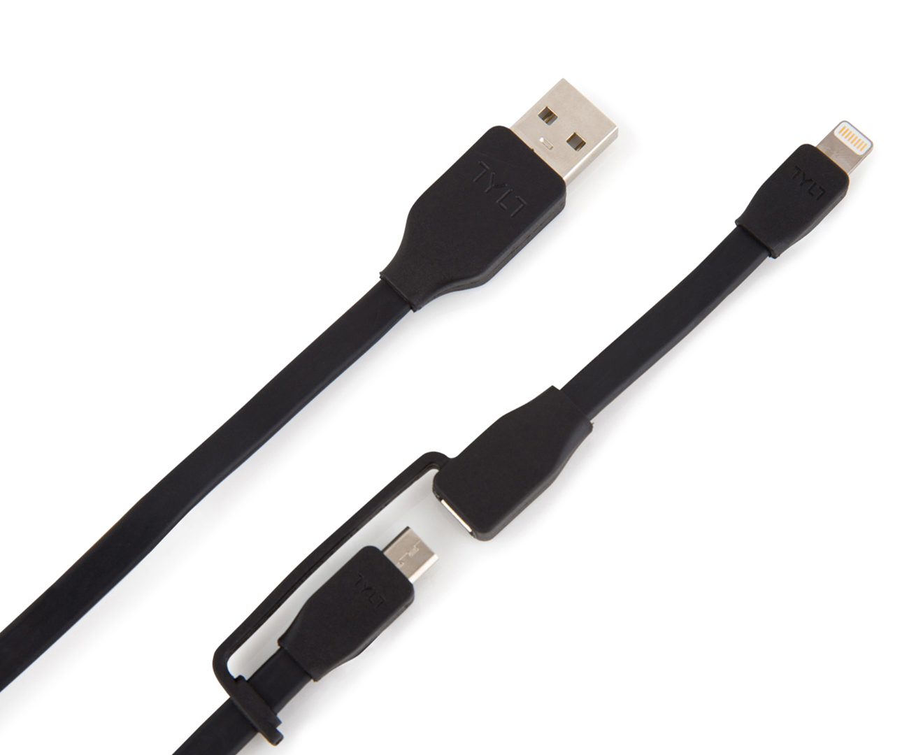 TYLT Syncable-Duo 60cm Charge & Sync Cable - Black