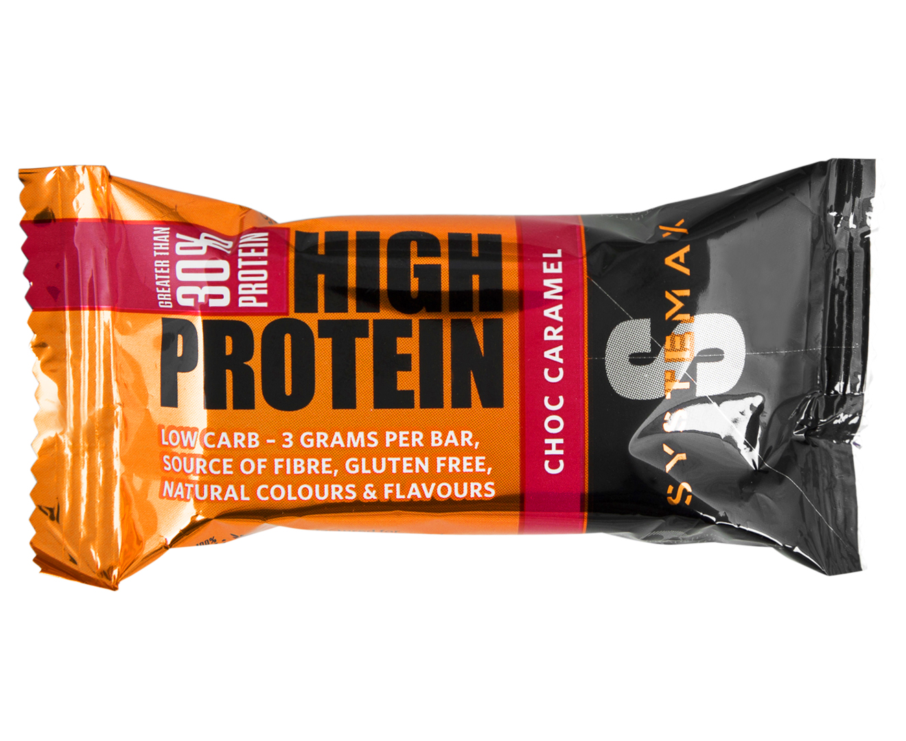 3 x Systemax High Protein Bars Choc Caramel 32g 12pk