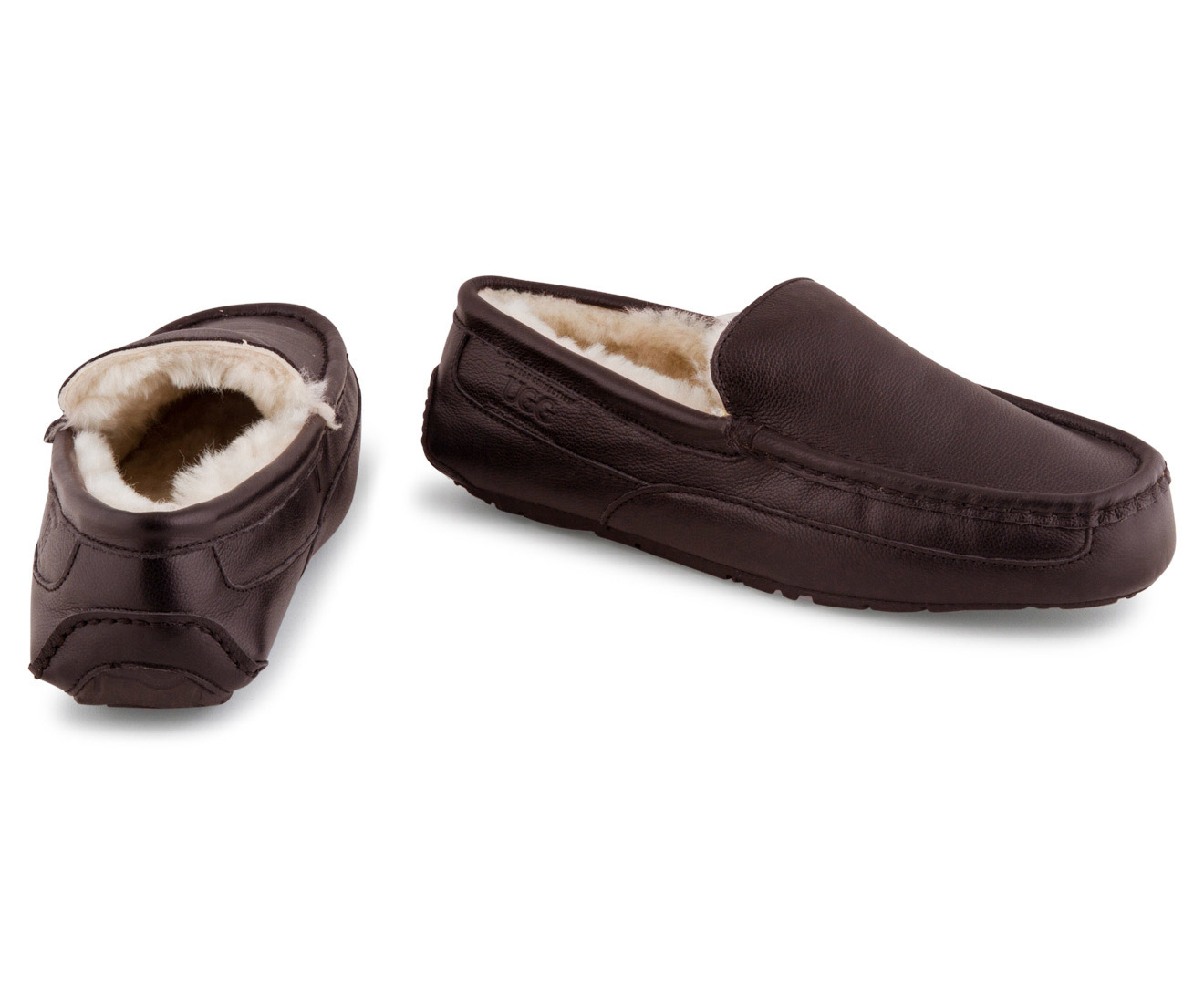 OZWEAR Connection Ugg Men's Nappa Moccasin - Brown