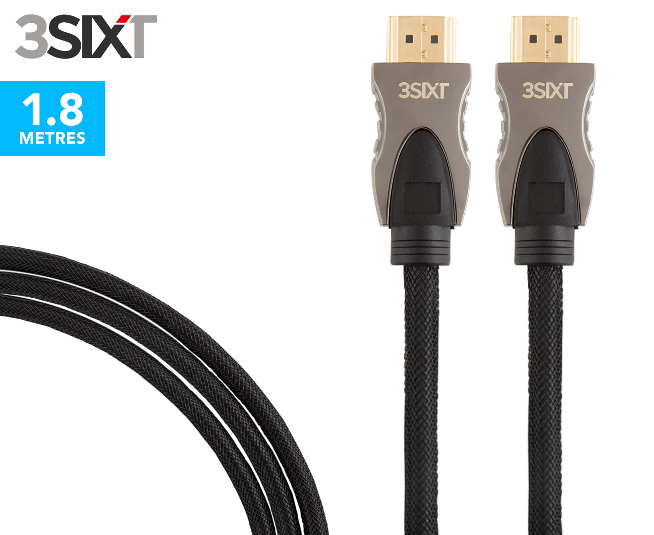 3SIXT Premium High Speed 1.8M HDMI Cable