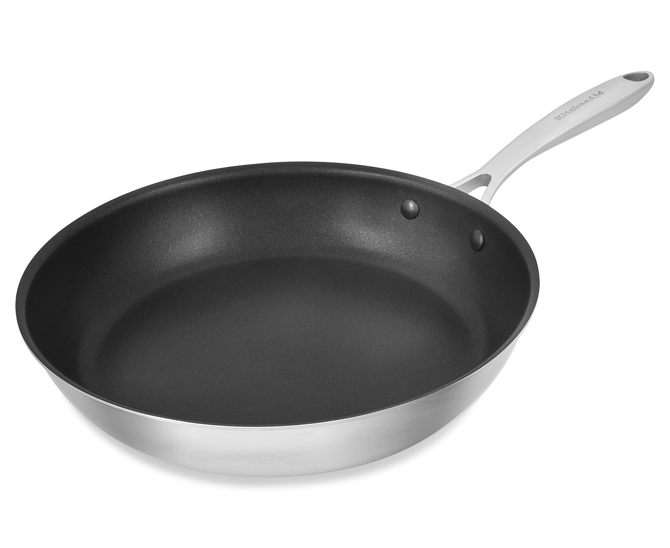KitchenAid 31cm Copper Core Non-Stick Frypan - Silver/Black