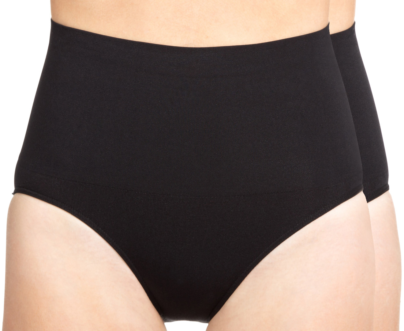 Hold Me Tight Shapewear Seamless Briefs 2-Pack - Black