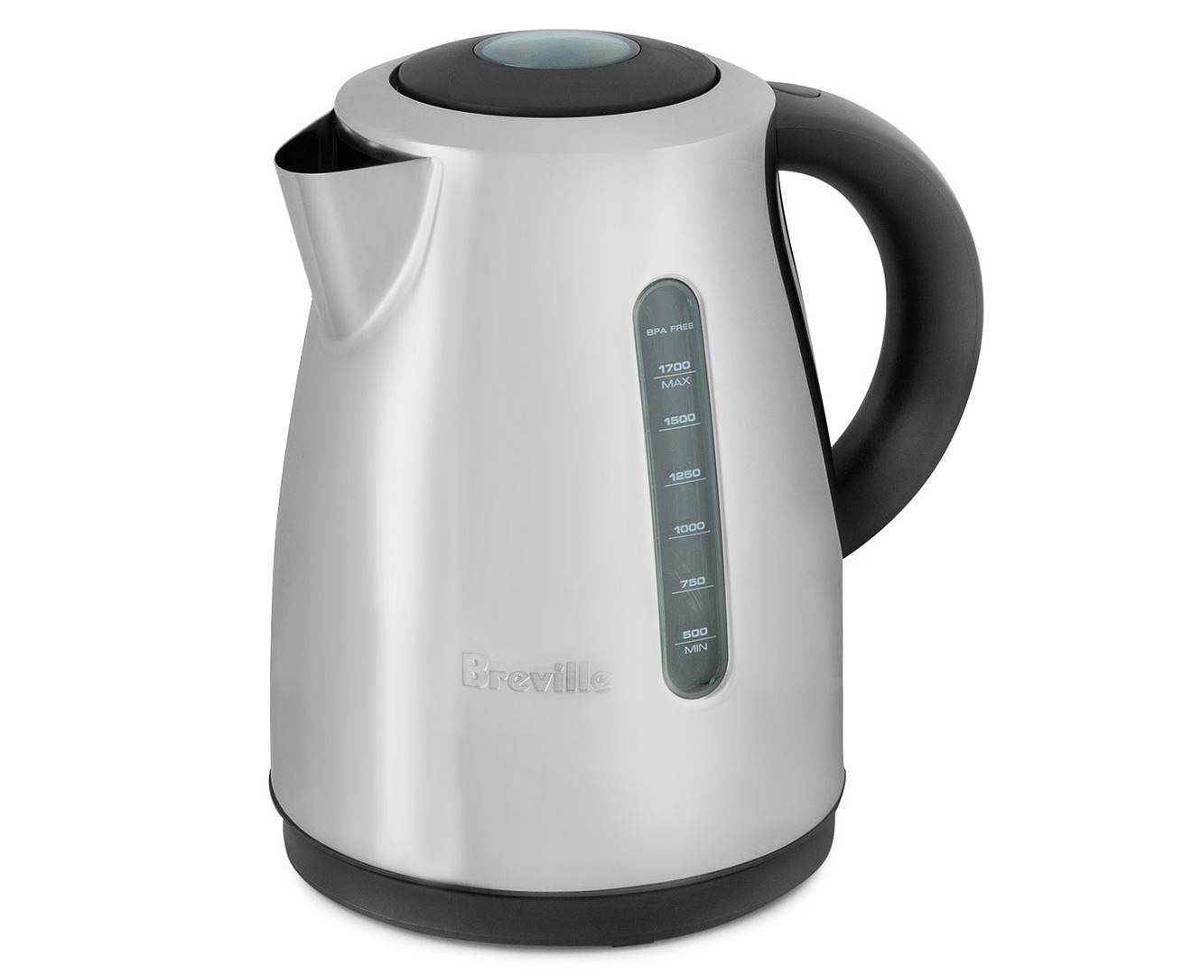 Breville 1.7L Soft Top Clear Kettle - Polished Silver