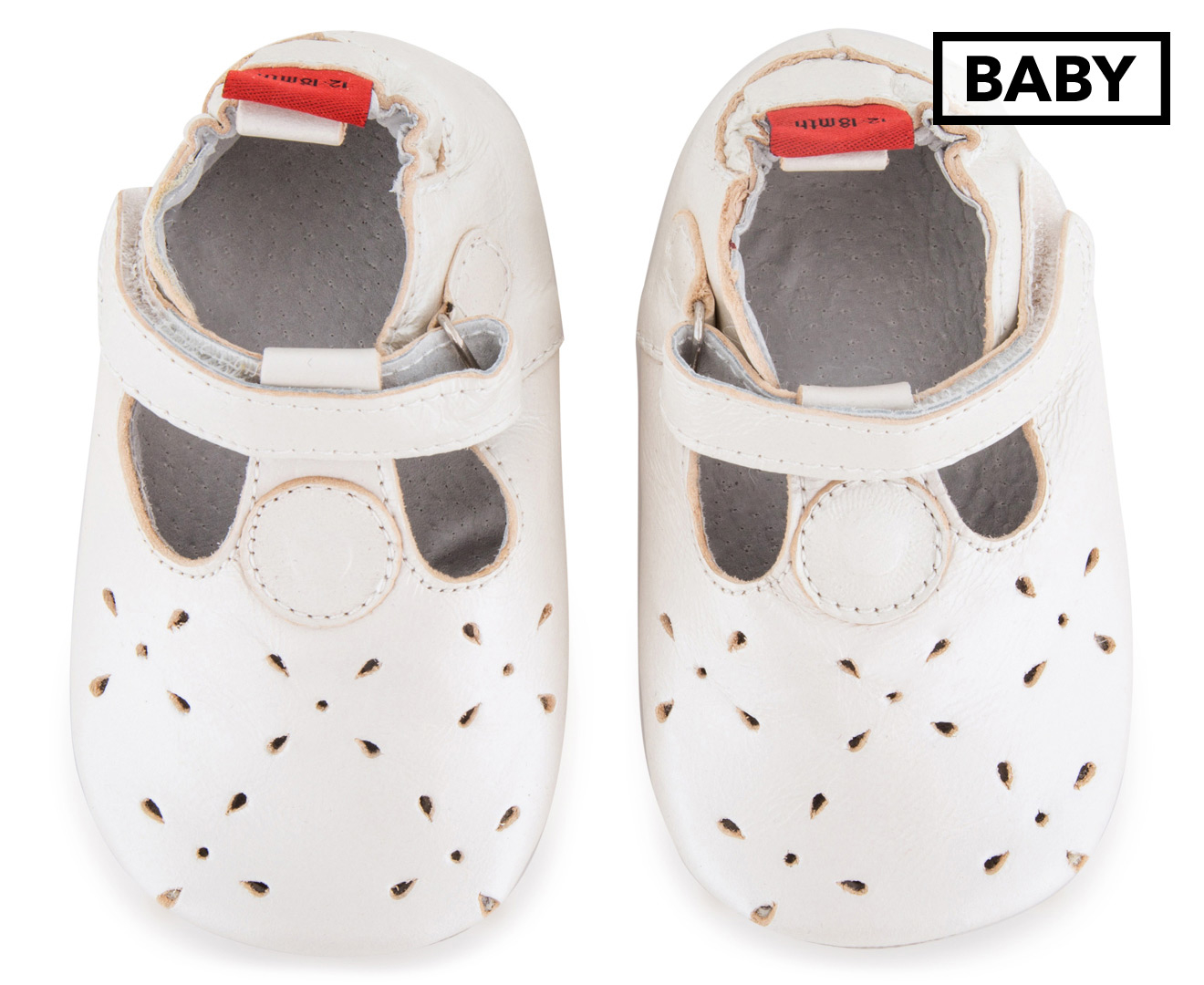 Angel Fit Baby Basic Marijane Shoes - Pearl