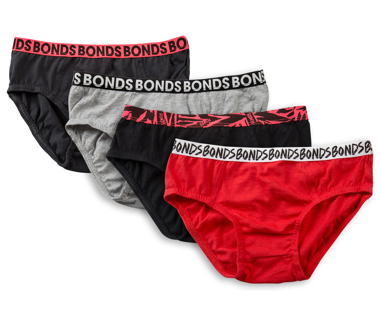 Bonds Boys' Briefs 4-Pack - Multi
