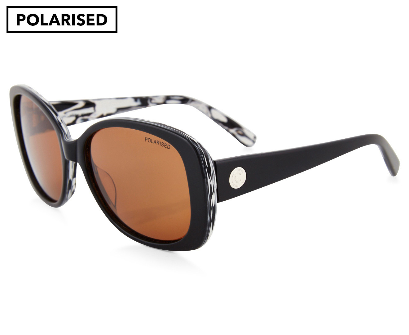 Cancer Council Women's Shoalhaven Polarised Sunglasses - Black/White Marble