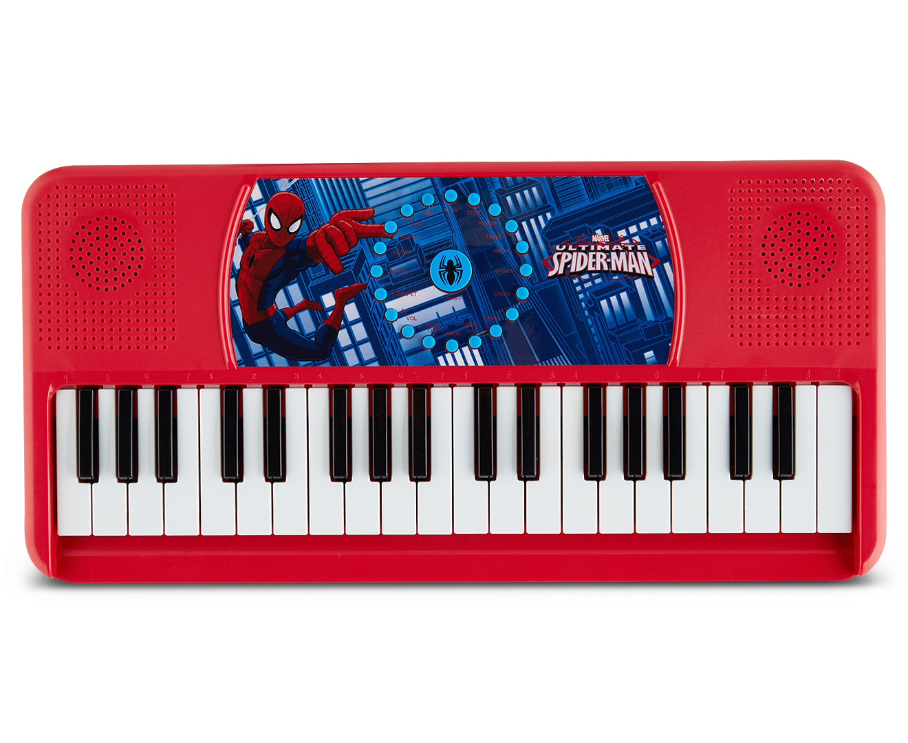 The Ultimate Spiderman Classic Electric Keyboard - Red/Blue