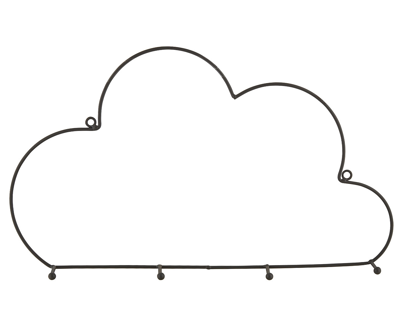 Kids Concepts Cloud Wall Rack - Grey