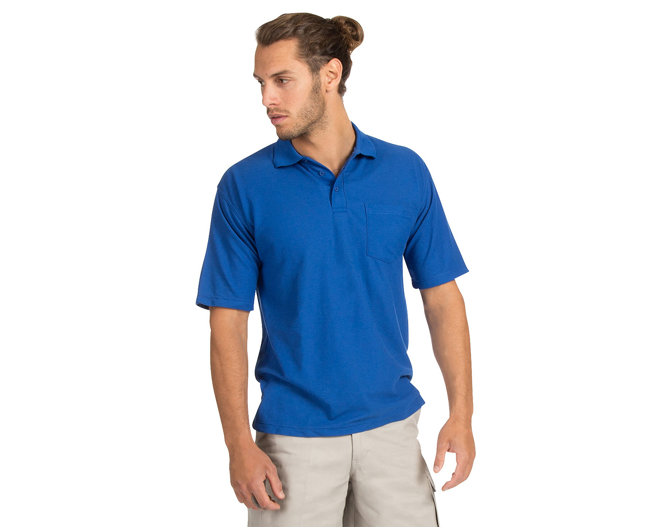 Hard Yakka Men's Short Sleeve Polo - Royal Blue