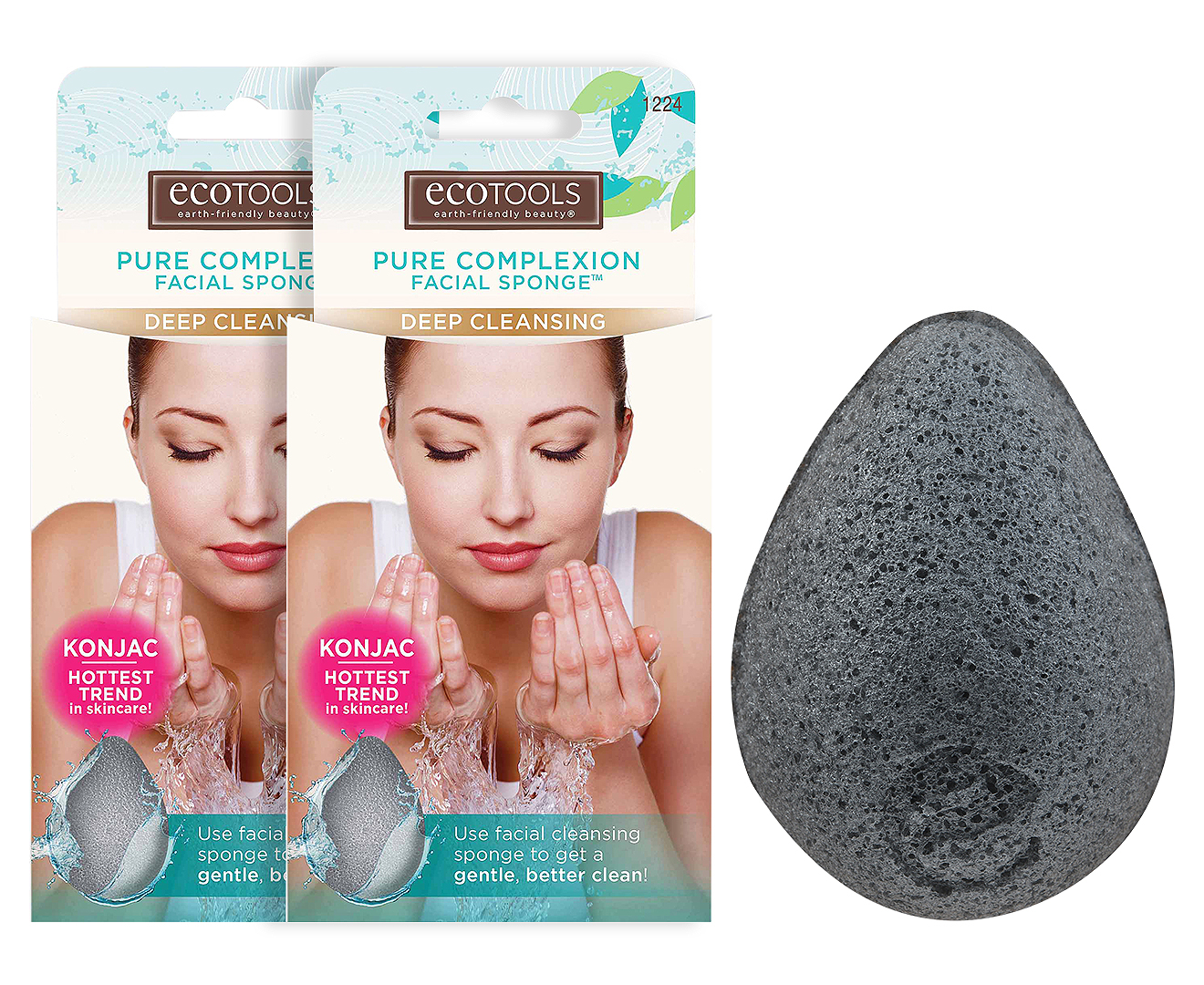 2 x Eco Tools Pure Complexion Deep Cleansing Facial Sponge