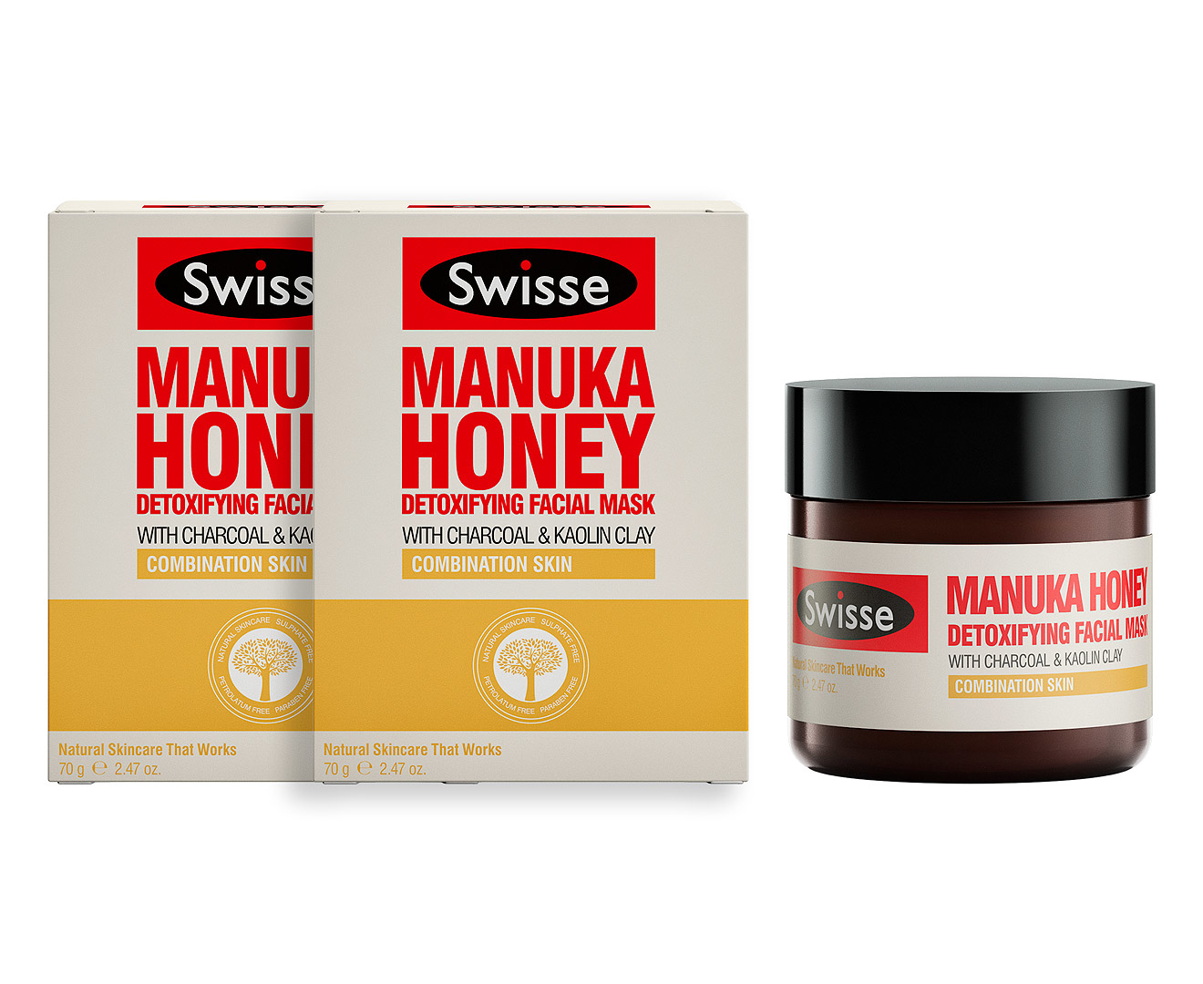 2 x Swisse Manuka Honey Detoxifying Facial Mask 70g